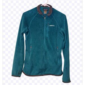 Patagonia Women's R2 Fleece Jacket Full On Blue Sz s